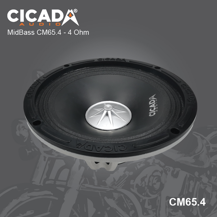 Cicada - CM65.4 - 500WRMS -  PAIR N35 NEO Magnet 2.0" - 4 Ohm Voice Coil WaterProof IMPP Cone