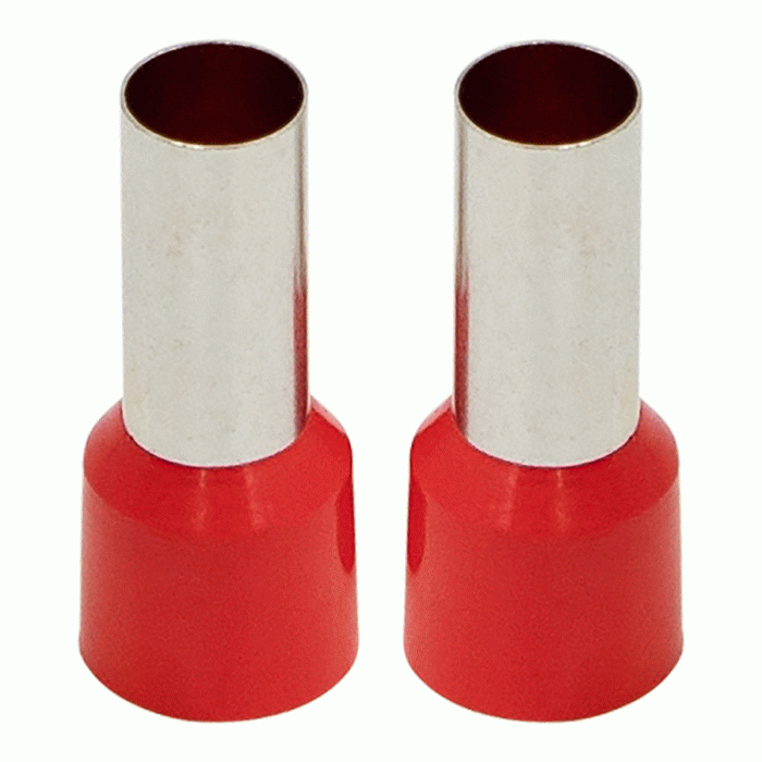 Install Bay - FRL8RD -  Red 8GA  Ferrules 50/Bag