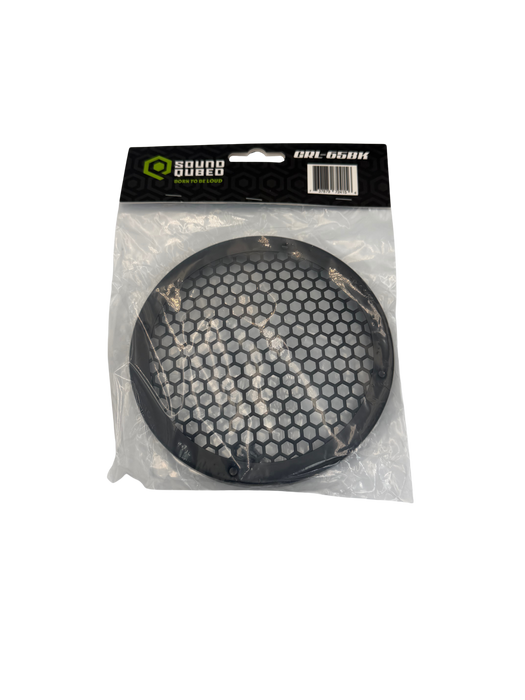 SoundQubed - GRL-65BK - 6.5" Q-Shape Speaker Grille
Black Stamped Steel