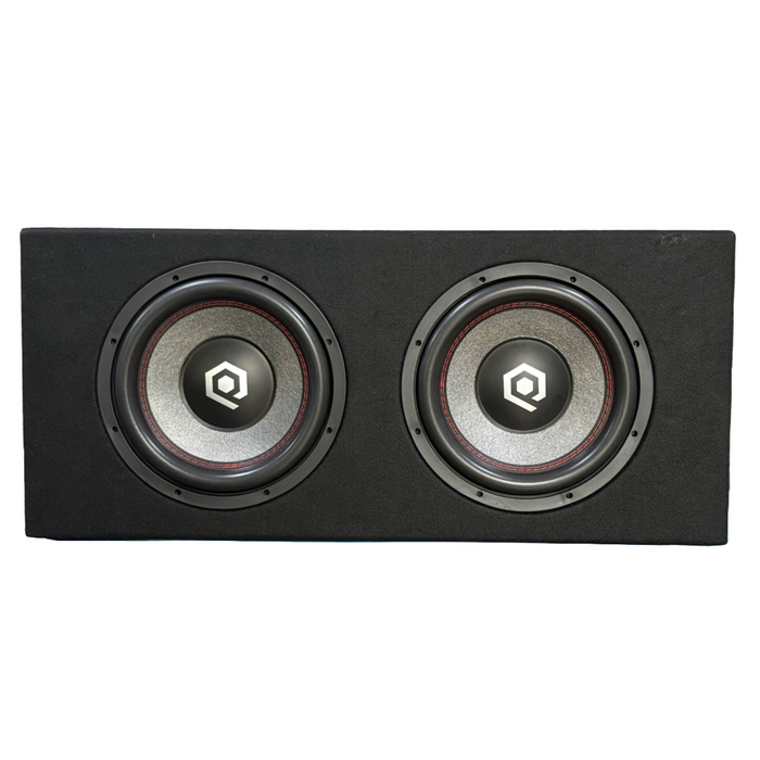 SoundQubed - HDB2-212LE-D4 - HDB2 Series Subwoofer Dual 12" Loaded & Ported Enclosure Dual 4 ohm voice coil woofers  800w/1600w