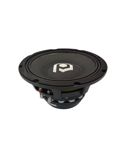 SoundQubed - HDCMB84 - 8" Midbass Speaker
3" 4 ohm Voice Coil - 400w RMS / 800w Max
Frequency Response 69Hz - 6KHz | 92dB Sensitivity
Vocally Transparent Dustcap w/ Threaded Pole Vent
Accepts 1" Threaded Drivers
