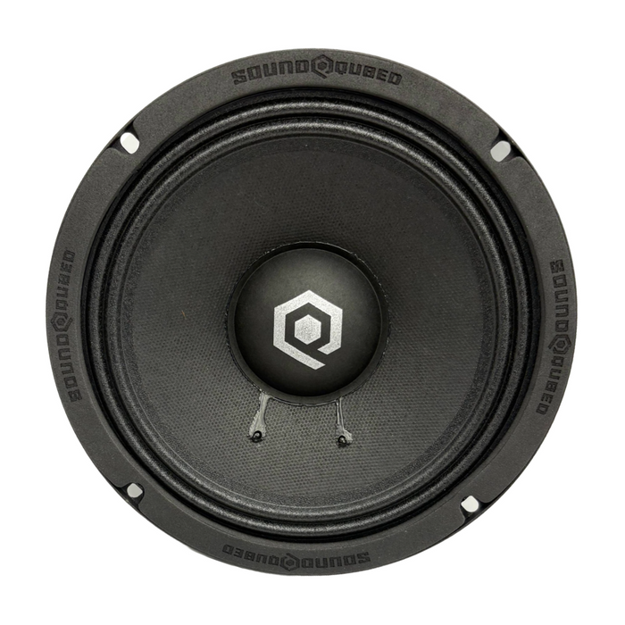SoundQubed - HDS-MB6-4 - 6.5" midbass with dome cap WATER RESISTANT - 1.5" 4 ohm Voice Coil - 150w/300w
Frequency Response 80Hz - 6KHz