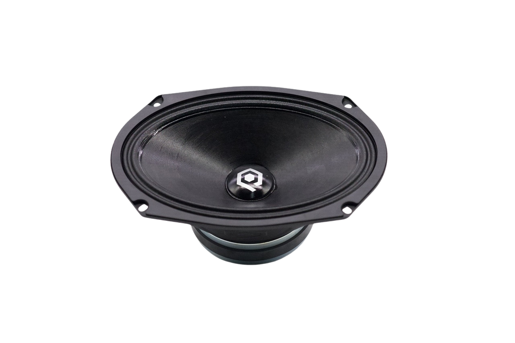 SoundQubed - HDS-MB69-4 - 6x9" midbass with dome cap WATER RESISTANT - 1.5" 4 ohm Voice Coil - 150w/300w
Frequency Response 60Hz - 10KHz