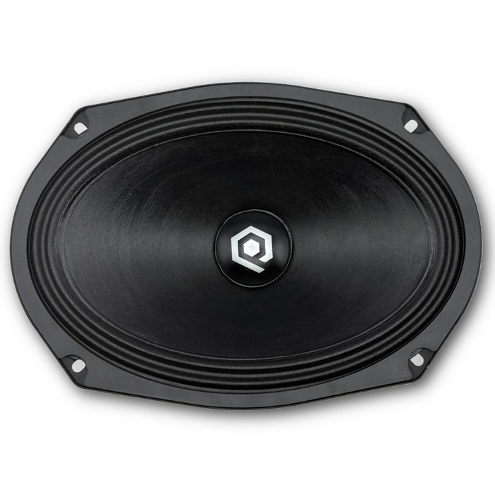 SoundQubed - HDS-MB69-8 - 6x9" midbass with dome cap WATER RESISTANT - 1.5" 8 ohm Voice Coil - 150w/300w
Frequency Response 60Hz - 10KHz