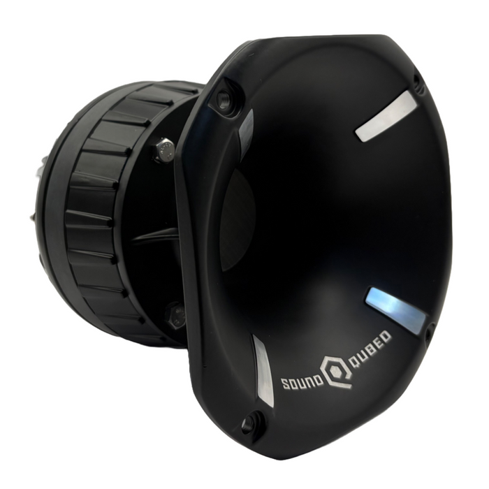 SoundQubed - HDX-2HDT-8 - 6" Aluminum Short Horn Diffuser with 2" Voice Coil Titanium Driver with Compression Ring - 8 ohm - 320w/640w