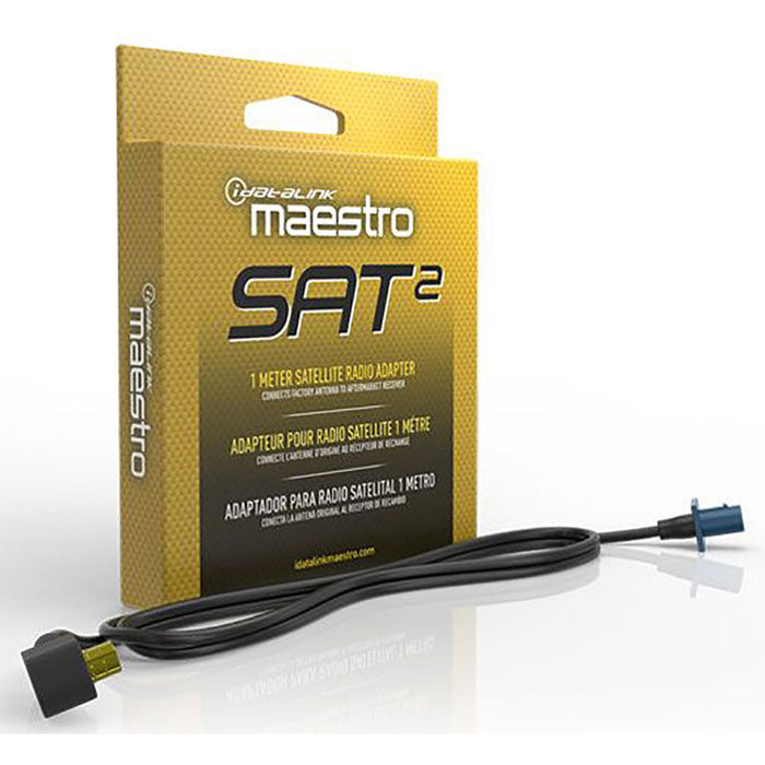 Maestro - HRN-ANT-SAT2 - Connect a factory satellite antenna to an aftermarket satellite radio tuner. Eliminates the need to install aftermarket antenna.  Compatible with MSR, MSW, MRR & MRR2