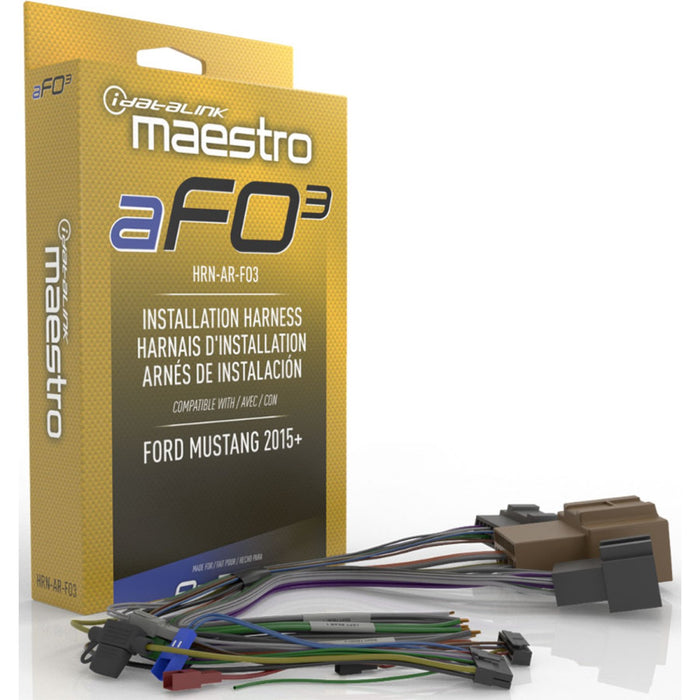 Maestro - HRN-AR-FO3 - Amplifier replacement T-harness for select Ford Mustang trims 2015 and up