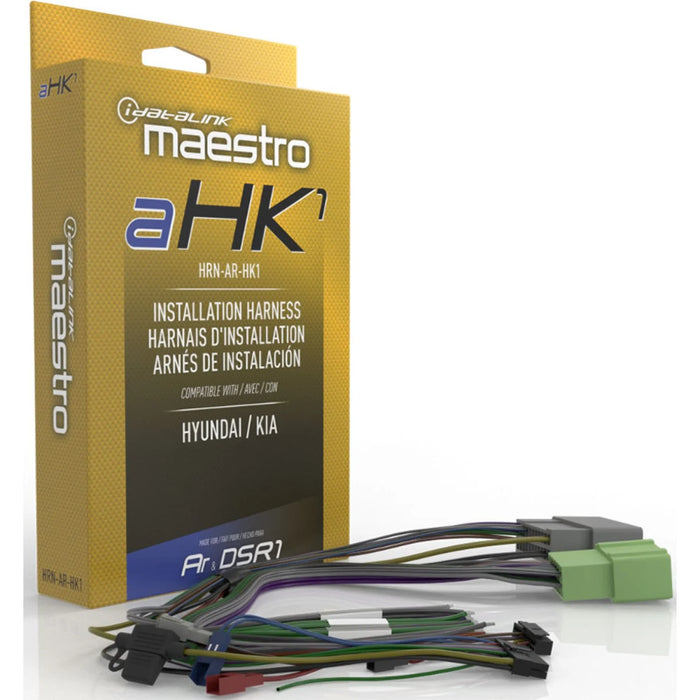 Maestro - HRN-AR-HK1 - Amplifier replacement harness for select Hyundai and Kia vehicles with factory amplified audio systems