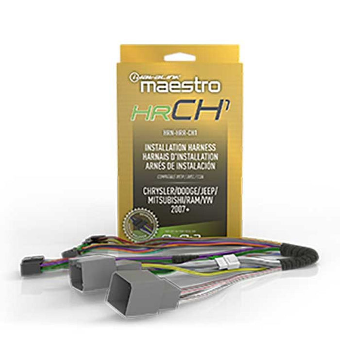 Maestro - HRN-HRR-CH1 - RR and RR2 compatible radio replacement harness for select Chrysler, Dodge, and Jeep vehicles 2007 and up