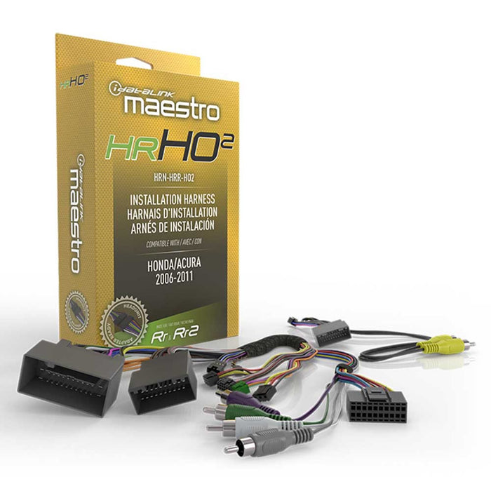 Maestro - HRN-HRR-HO2 - RR and RR2 compatible radio replacement harness for select 2008- up Honda vehicles