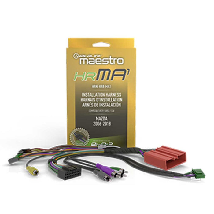 Maestro - HRN-HRR-MA1 - RR and RR2 compatible radio replacement harness for select 2004-2021 Mazda vehicles
