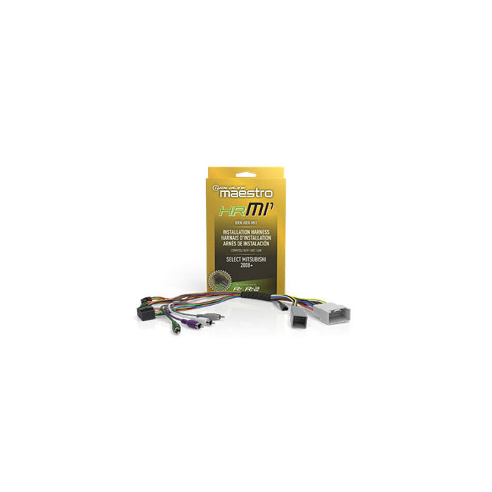 Maestro - HRN-HRR-MI1 - RR and RR2 compatible radio replacement harness for select 2008-2019 Mitsubishi vehicles