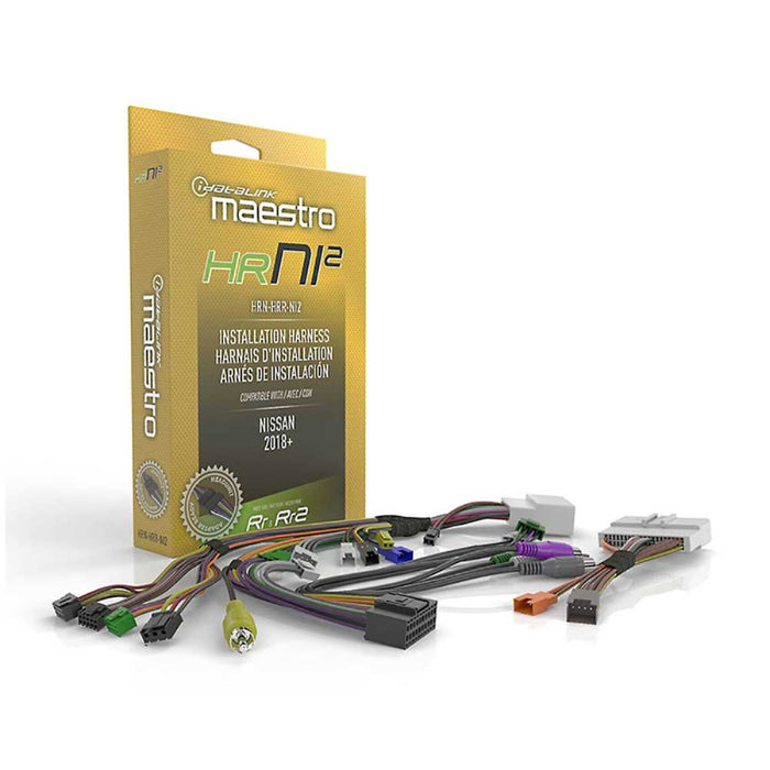 Maestro - HRN-HRR-NI2 - RR and RR2 compatible radio replacement harness for select 2017-2020 Nissan vehicles