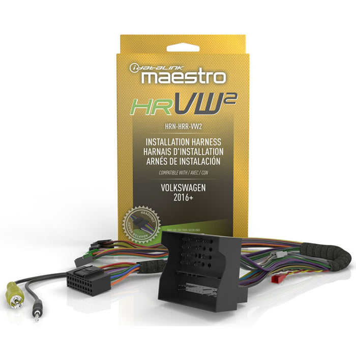Maestro - HRN-HRR-VW2 - Radio replacement T-harness for for select Volkswagen vehicles 2016 and up