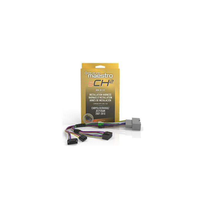 Maestro - HRN-SR-CH2 - MSR compatible radio replacement harness for select Chrysler, Dodge, and Jeep vehicles 2004 and up