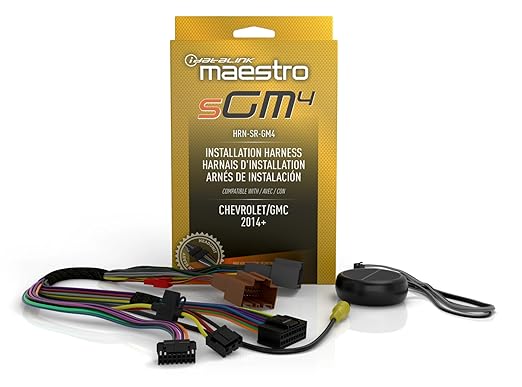 Maestro - HRN-SR-GM4 - MSR compatible radio replacement harness for select 2016 & up GM vehicles