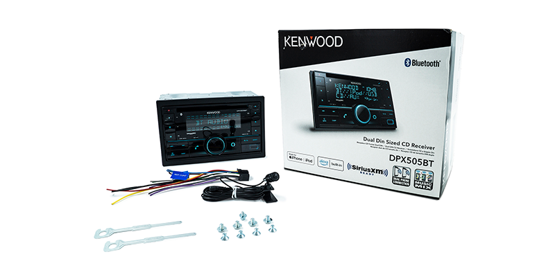 Kenwood - DPX505BT - CD Receiver, Bluetooth, Alexa Built-in, Alexa wake word enabled,  Front USB & AUX, Variable Illumination, SiriusXM Ready, (3)2.5V RCA Preouts, Remote APP ready