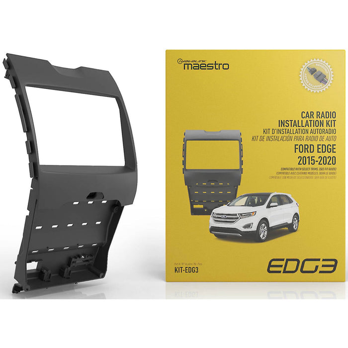 Maestro - KIT-EDG3 - Radio replacement dash kit for Select 2015-2020 ford edge vehicles. Designed for 8" & 9" aftermarket modular radios