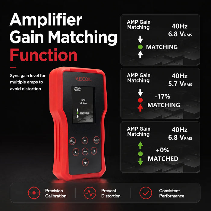 Recoil - MAT1 - Multifunction Audio Tester - designed to optimize amplifier installs
