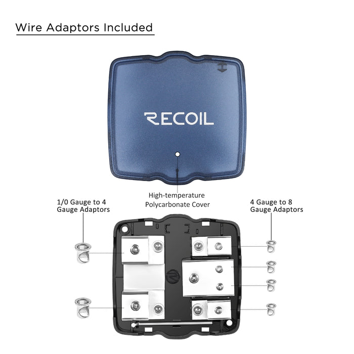 Recoil Audio - MPG2 - 2-WAY MINI-ANL FUSED DISTRIBUTION BLOCK WITH 2-WAY GROUND BLOCK