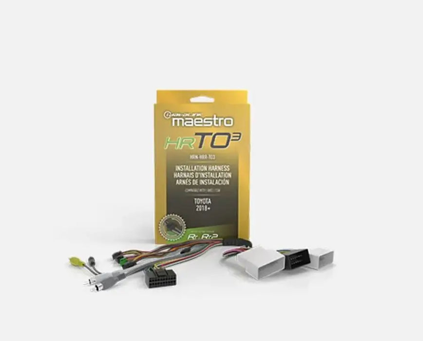 Maestro - HRN-HRR-TO3 - RR and RR2 compatible radio replacement harness for select 2018- UP Toyota vehicles
