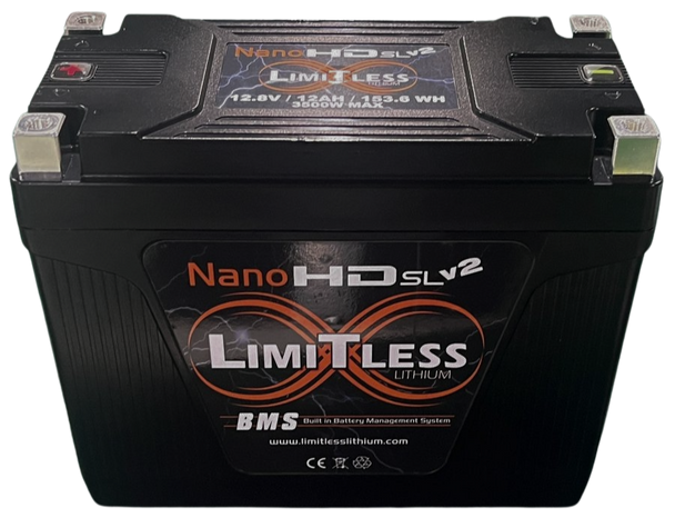 Limitless - NSL-12H/MTN - Nano Slim 12AH 3000W W/Maintainer