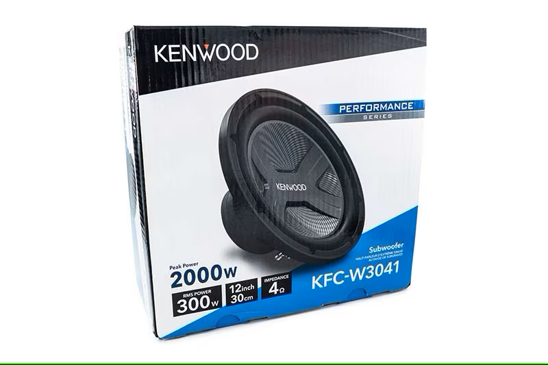 Kenwood - KFC-W3041 - 12" Subwoofer, Single 4-ohm voice coil,  2000 W Maximum Power Handling (300W RMS)