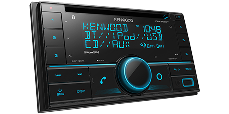 Kenwood - DPX505BT - CD Receiver, Bluetooth, Alexa Built-in, Alexa wake word enabled,  Front USB & AUX, Variable Illumination, SiriusXM Ready, (3)2.5V RCA Preouts, Remote APP ready