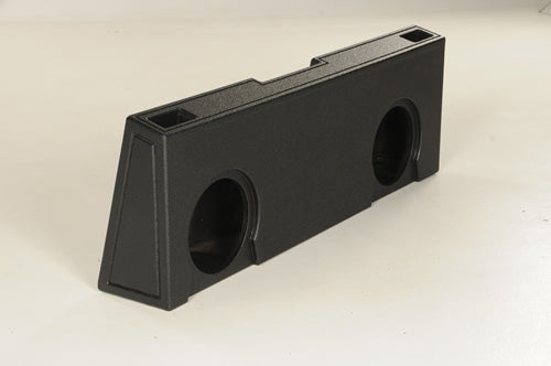 Q-Power - QBGMC07210 - 2hole 10" Ported for GMC/Chevy 2007-2013 Crew Cab   Underseat Upfire Finished with Durable Bed Liner 2007-2013 GMC/Chevy Crew Cab Does NOT fit Xcab  Mounting Depth: 5.5" - Chevy Speaker Box GM Speaker Box Chevy Box GM Box