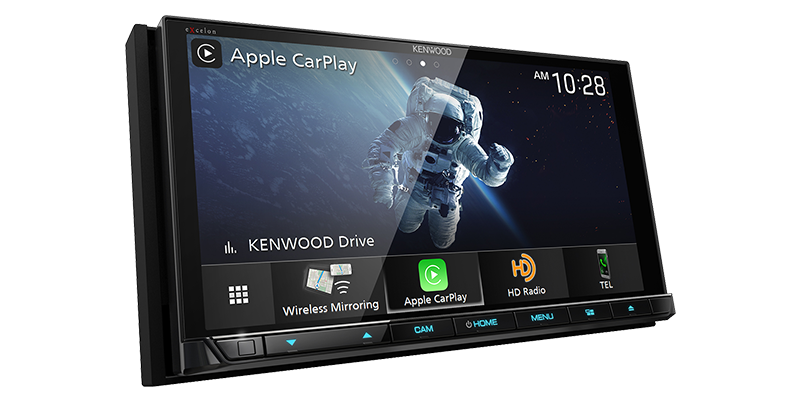 Kenwood - DDX9707S - 6.95"  WVGA DVD Receiver, Wireless Car Play Ready, Wireless Android Auto Ready, Wired Mirroring for iPhone and Android, Dash-Cam Ready, Dual Rear USB, Pandora/Spotify Link for iPhone and Android phones, SiriusXM Ready,  4 Camera Input