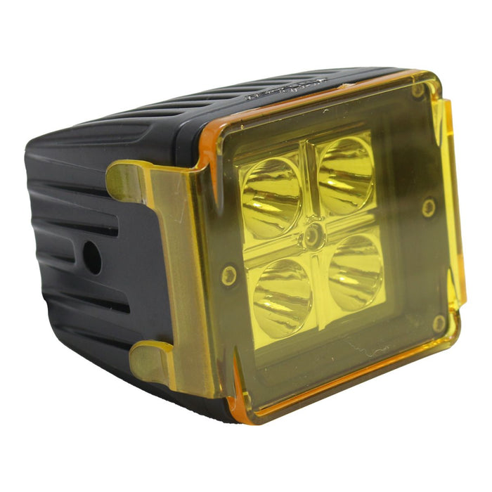 Race Sport RS4L3X316W - Street Series 3x3in 16W 4-LED CREE Cube Spot Light w/ Amber Optional Cover