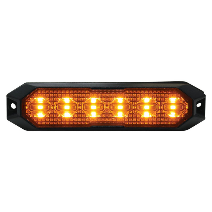 Race Sport RSC3069SM6A - 6-LED Amber IP68 Surface Mount Strobe