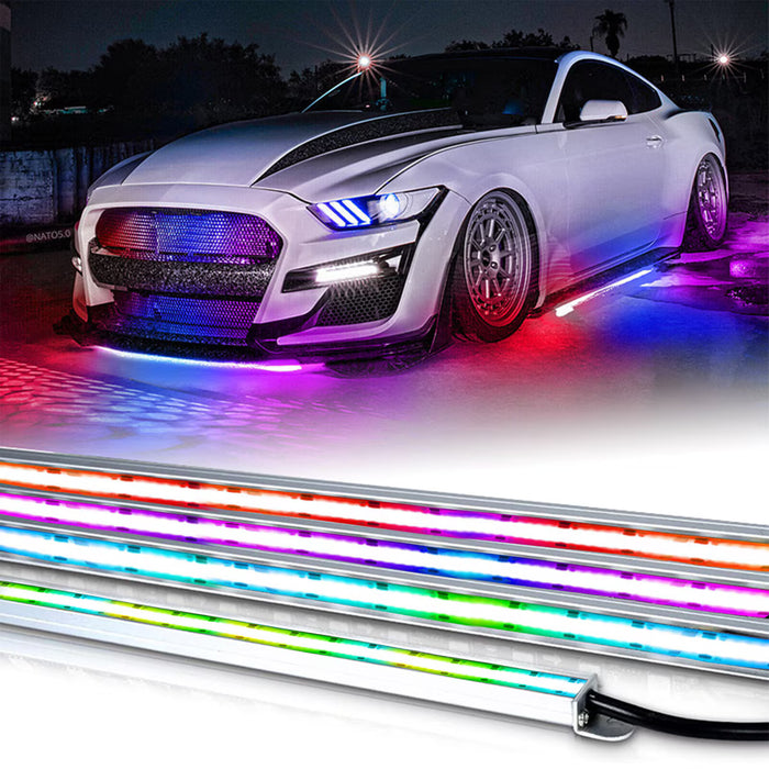 Race Sport - RSCUKIT10 - *** SERIALIZED***2, 36", and 2, 48" V2 Plasma RGBW with Aluminum rails and Bluetooth controller