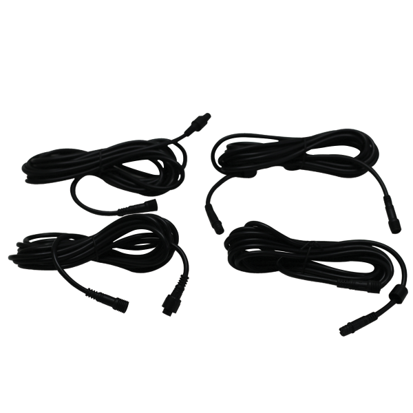 RaceSport - RSRL3EXT5-4 - NEW - 4-Pack of 9ft (2.7 meters) Extension Cable for RGBW Smart Rock Light Kits - 5-Wire Plug N Play - No Cutting Required