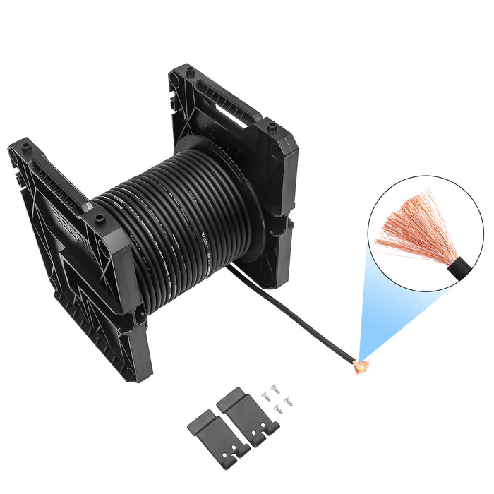 Recoil Audio - PG8-150 - PREMIUM TRUE SPEC 8 GAUGE GROUND WIRE, 99.9% OXYGEN-FREE PURE COPPER , FLEXIBLE SOFT TOUCH BLACK PVC JACKET (150 FEET/SPOOL)