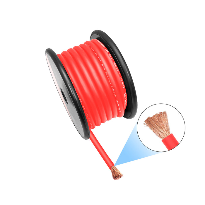 Recoil Audio - PW0-50 - 50 feet of 0 AWG 100% OFC