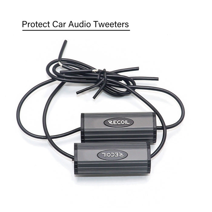 Recoil Audio - BB-T - BASS BLOCKS DESIGNED TO PROTECT CAR AUDIO TWEETERS, ELIMINATE FREQUENCIES 0-5.6KHZ AT 4OHMS, PAIR