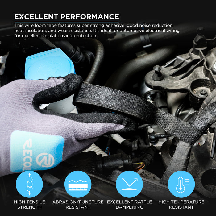 CT345010 - TESA Tape 3/4" 50' 10 pack. Cloth electrical tape.