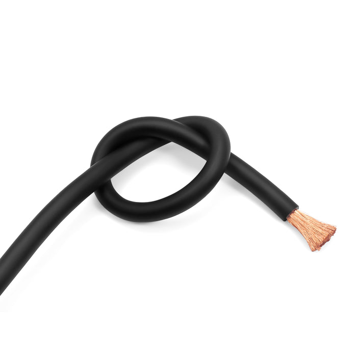 Recoil Audio - PG0-50 - PREMIUM TRUE SPEC 0 GAUGE GROUND WIRE, 99.9% OXYGEN-FREE PURE COPPER , FLEXIBLE SOFT TOUCH BLACK PVC JACKET (50 FEET/SPOOL)