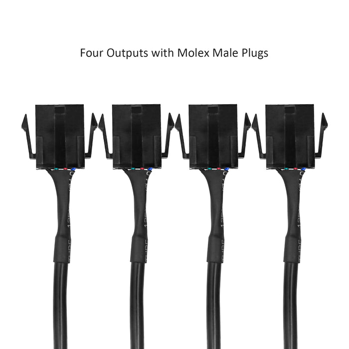 Recoil Audio - RGBLED-4M - IPX5 waterproof RGB LED controller