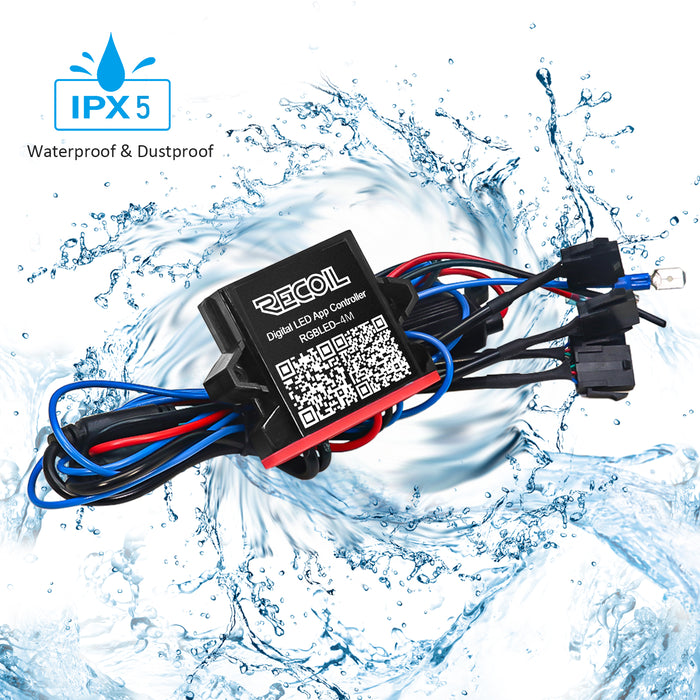 Recoil Audio - RGBLED-4M - IPX5 waterproof RGB LED controller