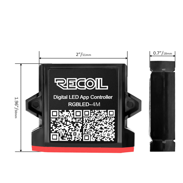 Recoil Audio - RGBLED-4M - IPX5 waterproof RGB LED controller