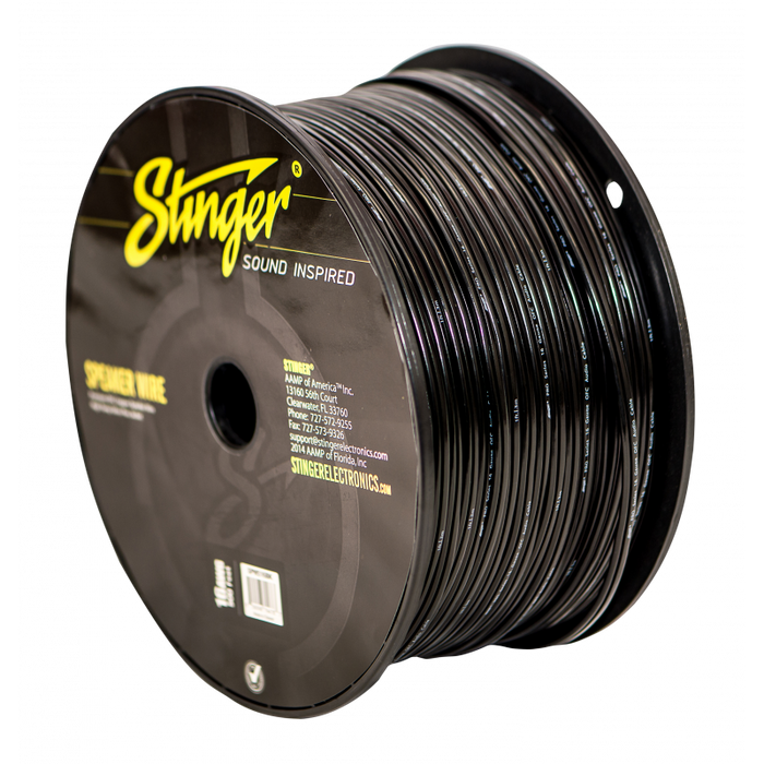 Stinger - SPW516BK - 16GA BLACK SPEAKER WIRE 500FT