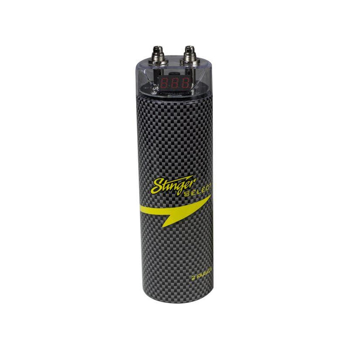 Stinger Select - SSCAP2M - STINGER SELECT POWER CAPACITOR 2 FARAD W/ DIGITAL DISPLAY