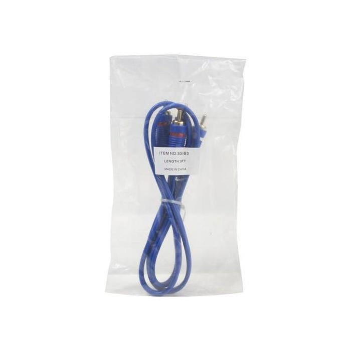 Stinger Select - SSIB3 - 3FT RCA BLUE 25/bag STINGER SELECT