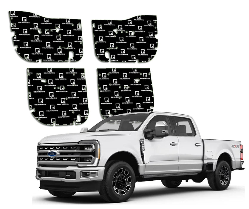 SoundSkins SSK-F2504DRV2 2023+ Ford Super Duty Crew Cab four-door pre-cut sound deadening kit