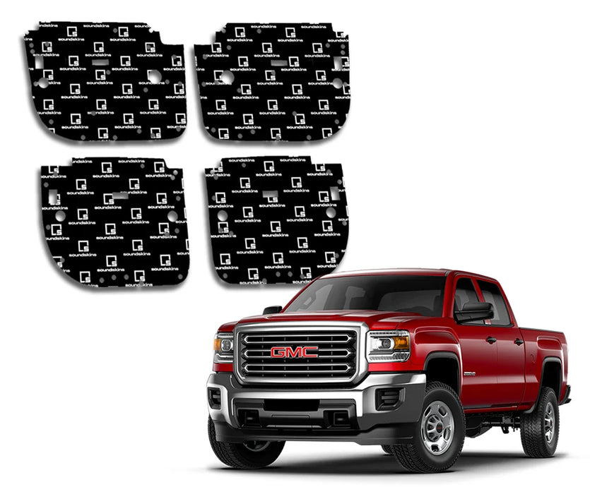 Soundskins  - SSK-SRHD4DRV2 - 2020+ GMC Sierra HD 4 Door Template Kit - 23.5 sq ft