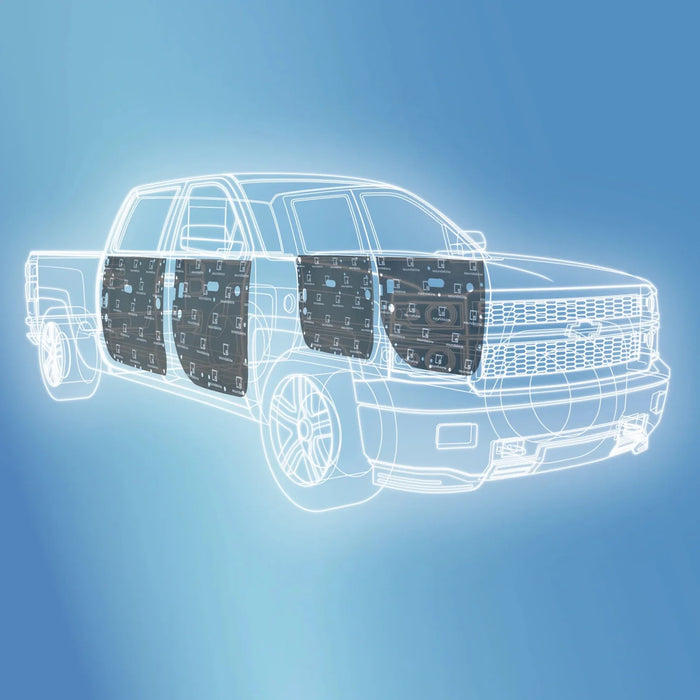 Soundskins  - SSK-SVHD4DR - 2014-2019 Chevy Silverado HD 4 Door Template Kit - 23.5 sq ft
