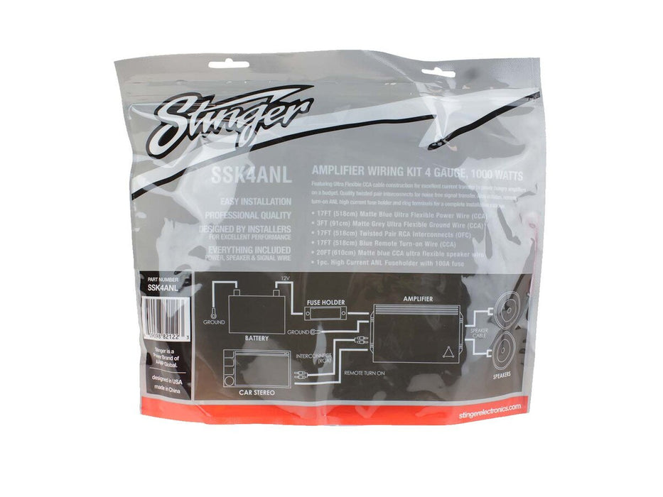 Stinger Select - SSK4ANL - STINGER SELECT 4GA WIRING KIT ANL FUSE HOLDER