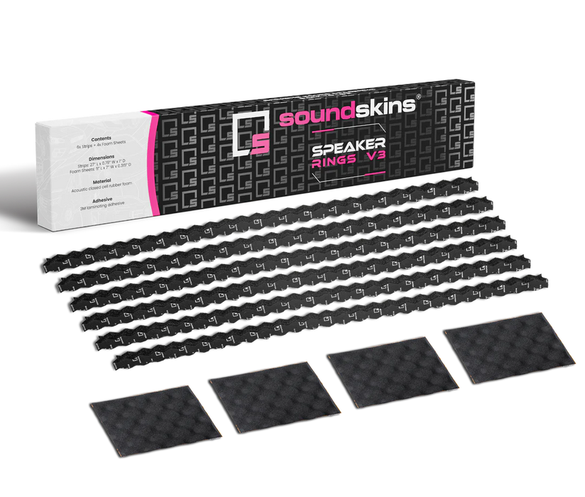 SoundSkins SSK-RINGSV3 universal foam speaker ring and backing kit for car audio installations